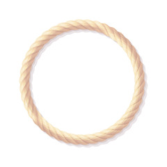 vector realistic rope frame