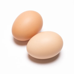 Egg on white background