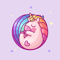 vector volume rainbow unicorn