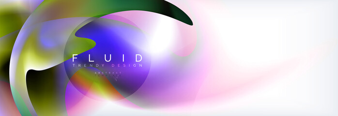 Background abstract holographic fluid colors wave design