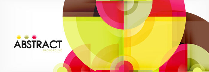Obraz premium Vector fantastic circle modern geometric background template