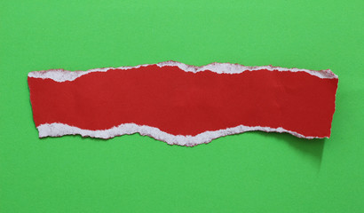 Colorful torn paper background with space for your message