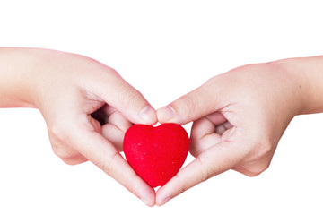 Obraz premium World Heart Day Concept: red heart background