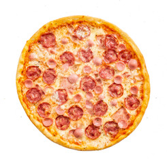 pizza with sausage