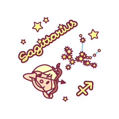 vector cute Zodiac sign