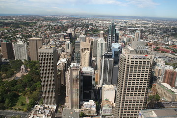 sydney central business district, view from tower