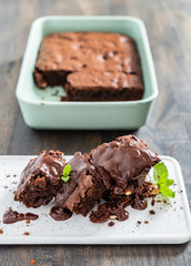 brownie with hazelnuts