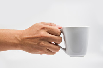 Coffee cup in hand
