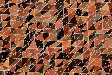 Fototapeta na wymiar Color abstract triangle strip geometric pattern generative art background. Concept, cover, details & repeat.