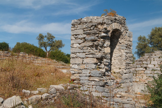 Ruins of the ancient town Iassos (Iasos), Turkey