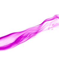 Purple smoke on white background