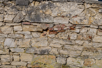 Historische Friedhofs-Mauer (Textur)