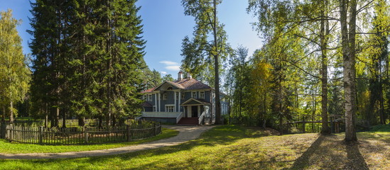 Russian farmstead in the forest