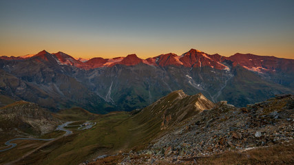 Glowing mountains- sunrise in the Hohe Tauern Nationalpark, Austria