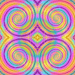 Boho tie dye background. Shibori. Hippie style. Batik. Ikat texture. Fashion background. Watercolor effect vector. Hippie rainbow ornament. Colorful abstract. Ethnic design.