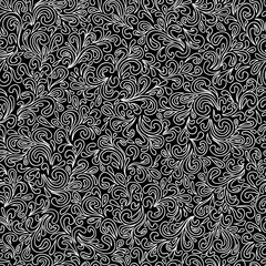 Wavy doodle seamless pattern