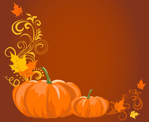 Pumpkins Thanksgiving border