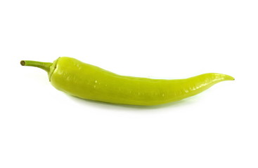 fresh green peper isolated on white background.