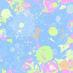Watercolor paint splashes background