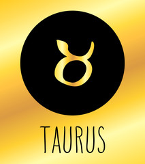 Zodiac sign design element