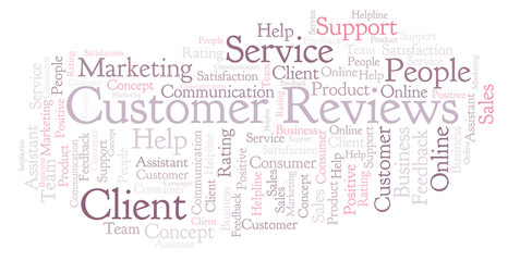 Customer Reviews word cloud.