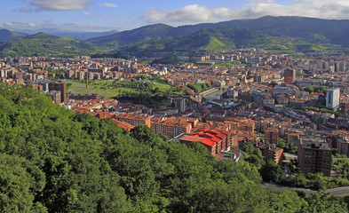 Fototapeta premium the cityscape of Bilbao - capital city of Basque country