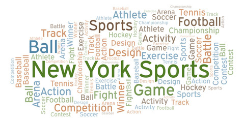 New York Sports word cloud.