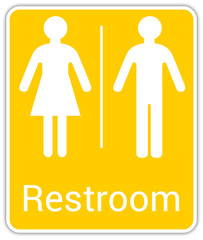 Toilettes pour hommes et femmes, wc mixtes et unisexe - panneau pour salle de bain, toilettes et autres commodités