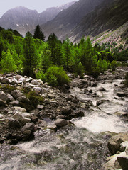 france alps provence haute-alpes le champsaur nr.gap waterfall