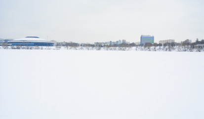 Winter in Minsk. Belarus.
