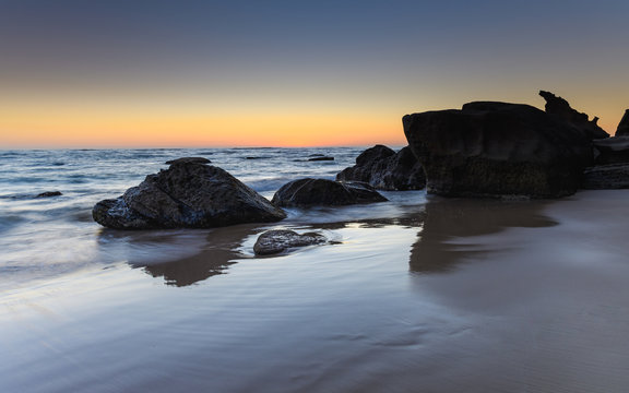 Clear Skies Sunrise Seascape