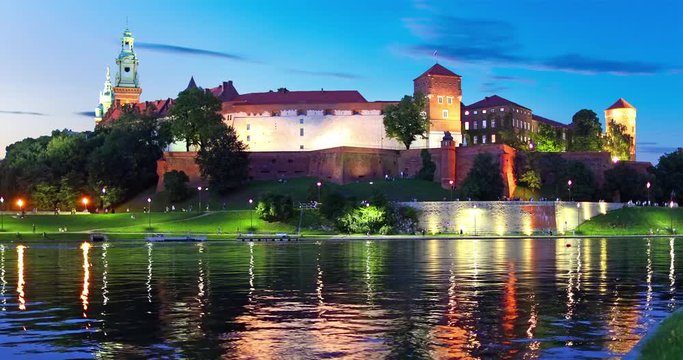 Wawel Castle and Cathedral in Krakow, Poland