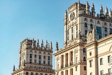 Minsk Clock on the Forecourt © Iliya Mitskavets