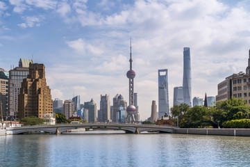 Shanghai Bund Lujiazui Building Landscape Skyline