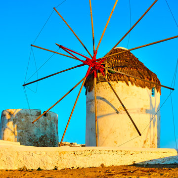 Old windmill in Mykonos