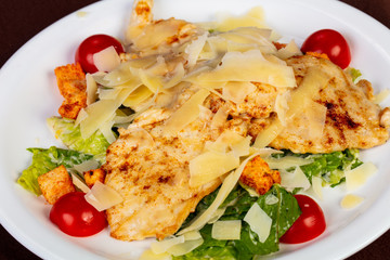 Caesar salad with chicken