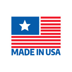 Made in USA premium quality tags. Made in USA logo