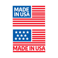 Made in USA premium quality tags. Made in USA logo