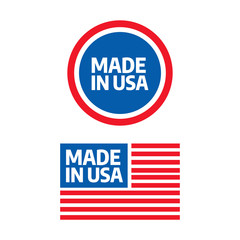 Made in USA premium quality tags. Made in USA logo