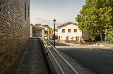 Arre, España, 21/09/2018 : View of the streets of Arre