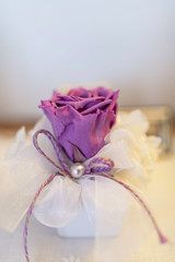 Bouquet da sposa o bomboniere, una rosa è per sempre