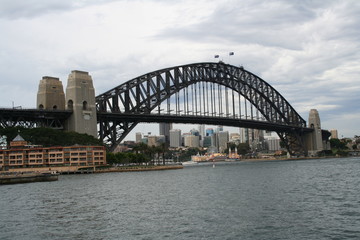 Fototapeta na wymiar sydney harbour bridge, sightseeing