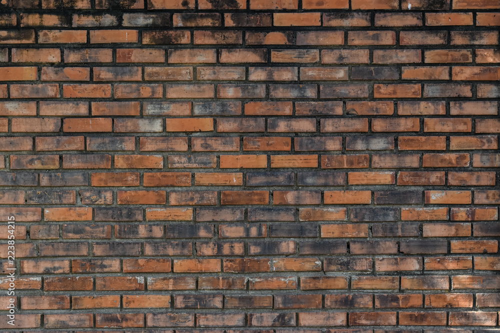 Wall mural old brick wall texture grunge background.