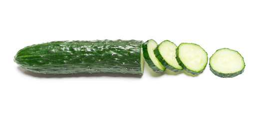 Green fresh cucumber