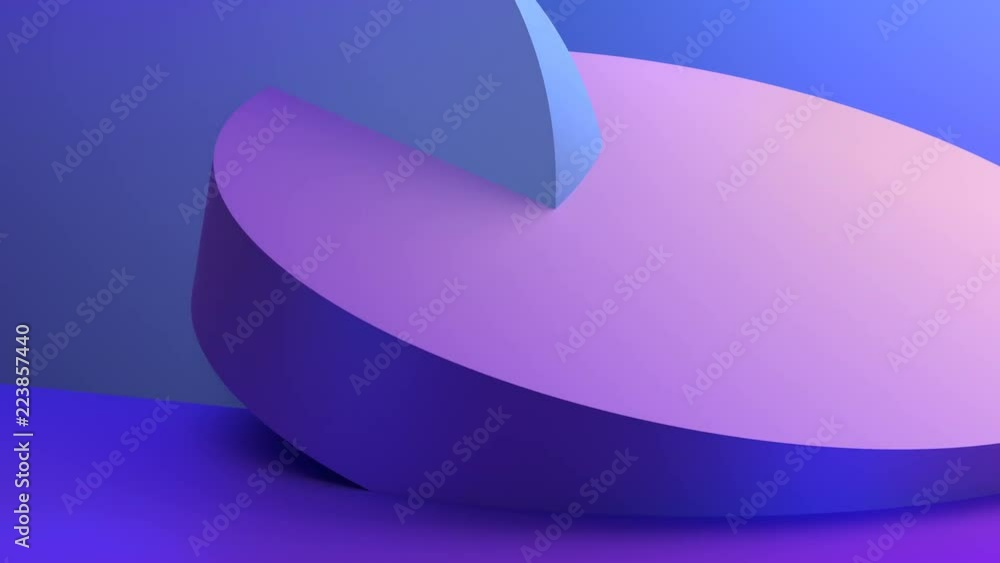 Poster abstract 3d rendering of rotating geometric shapes. modern looped animation background. seamless mot