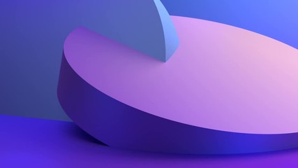 Abstract 3d rendering of rotating geometric shapes. Modern looped animation background. Seamless motion design. 4k UHD - Powered by Adobe