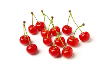 Obraz na płótnie Canvas Handful of cherries