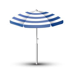 Vector illustration of Beach Umbrella. The symbol of a holiday by the sea