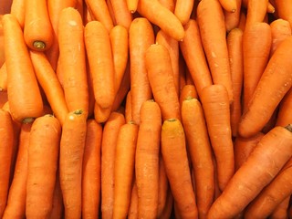 Carrots in tray for background.