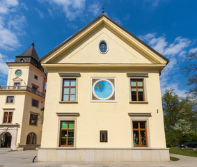 sundial at the Tarnowski castle in Tarnobrzeg